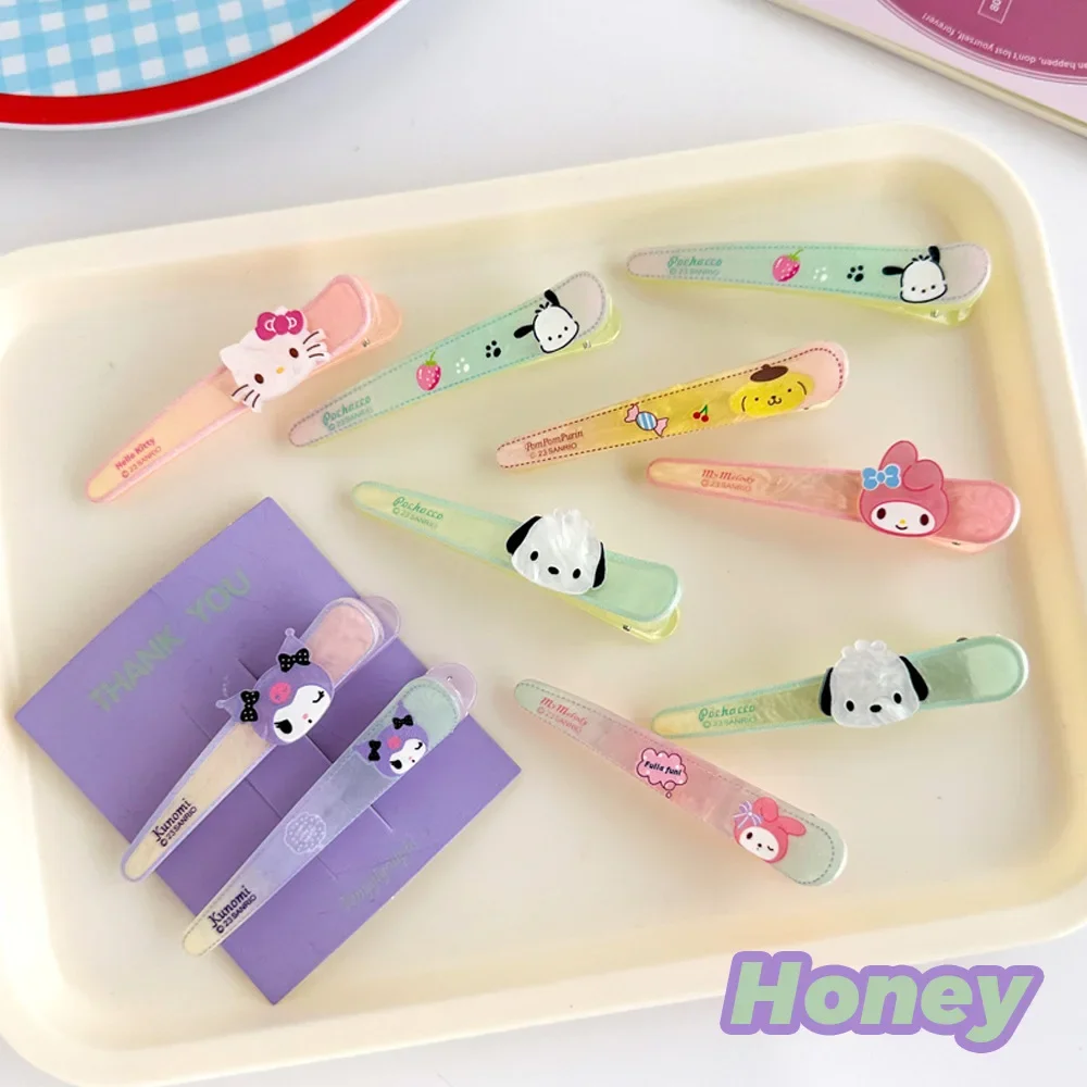 Anime Sanrio Hair Clip Kuromi My Melody Pochacco Pompompurin Cinnamoroll Kawaii Cartoon Artistic Fashions Gifts for Girls
Anime Sanrio Hair Clip Kuromi My Melody Pochacco Pompompurin Cinnamoroll Kawaii Cartoon Artistic Fashions Gifts for Girls