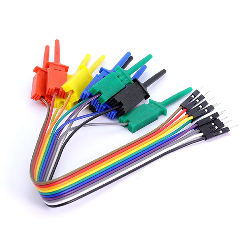 20cm 10 Needle Hook Clamp Kit 5 Color Logic Analyzer Cable Clamp Probe Cable Gripper Probe Test Measuring Tool
20cm 10 Needle Hook Clamp Kit 5 Color Logic Analyzer Cable Clamp Probe Cable Gripper Probe Test Measuring Tool