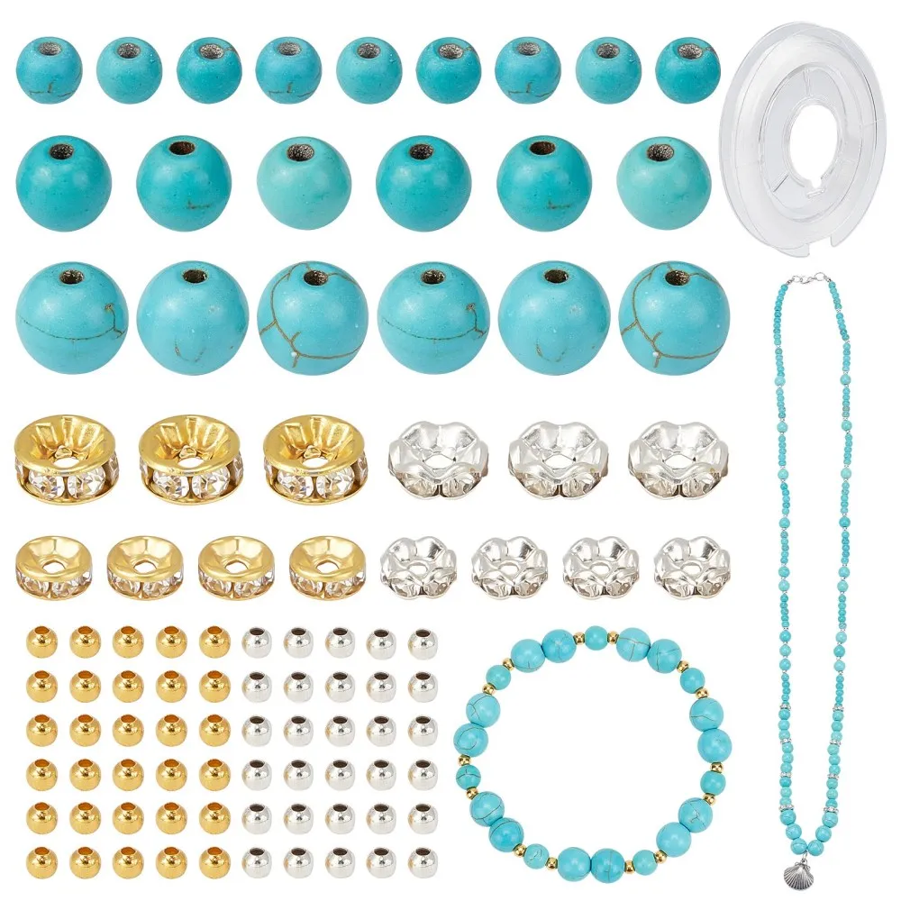 240pcs Natural Stone Beads Metal Rhinestone Loose Spacer Bead for Jewelry Making DIY Bracelet Necklace with Elastic Thread
240pcs Natural Stone Beads Metal Rhinestone Loose Spacer Bead for Jewelry Making DIY Bracelet Necklace with Elastic Thread