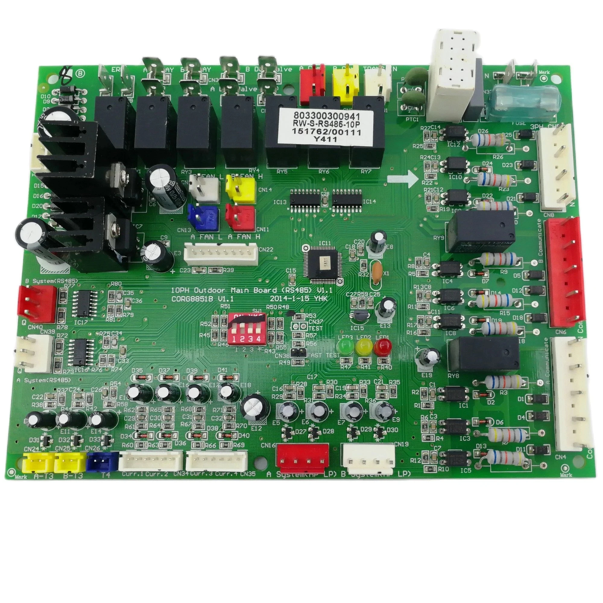 Brand new original central air conditioning motherboard RW-S-RS485-10P 803300300941 CORG8851B V1.1 1 piece
Brand new original central air conditioning motherboard RW-S-RS485-10P 803300300941 CORG8851B V1.1 1 piece