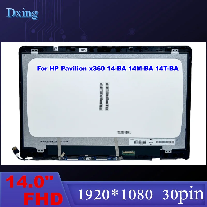 

14.0 LCD Touch Screen Assembly For HP Pavilion x360 14-BA 14M-BA 14T-BA 14-BA015DX 14-BA046TU 14-BA110NR 924298-001 924297-001