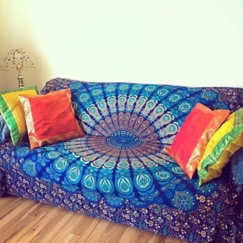 

Hot Rectangle Mandala Indian Hippie Tapestry Wall Hanging Beach Throw Towel Mat Blanket Yoga Mat