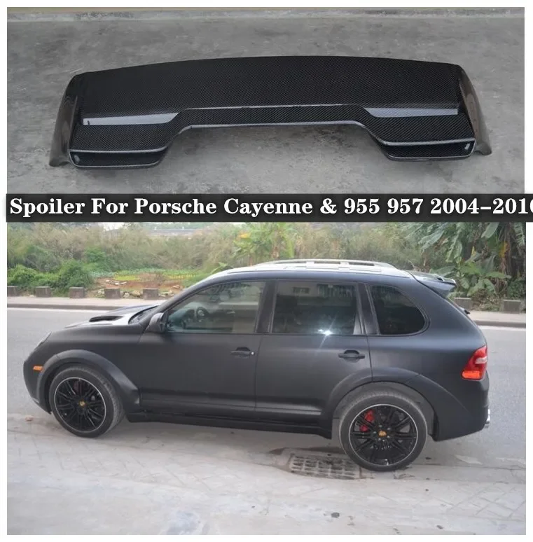 

Подходит для Porsche Cayenne & 955 957 GTS-Style 2004-2010 высококачественный спойлер из натурального углеродного волокна для заднего багажника автомобиля