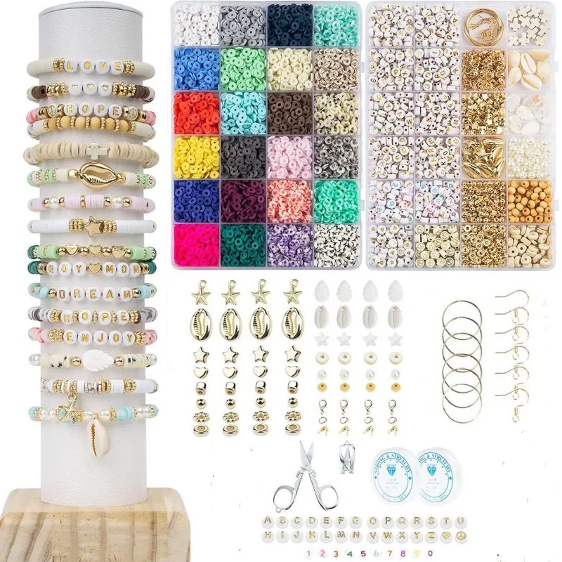 6MM Polymer Clay Flat Beads Set For Bracelet Making Creative Clay Flat Chips Jewelry Making Set DIY Beads Accessories Kit Gifts
6MM Polymer Clay Flat Beads Set For Bracelet Making Creative Clay Flat Chips Jewelry Making Set DIY Beads Accessories Kit Gifts