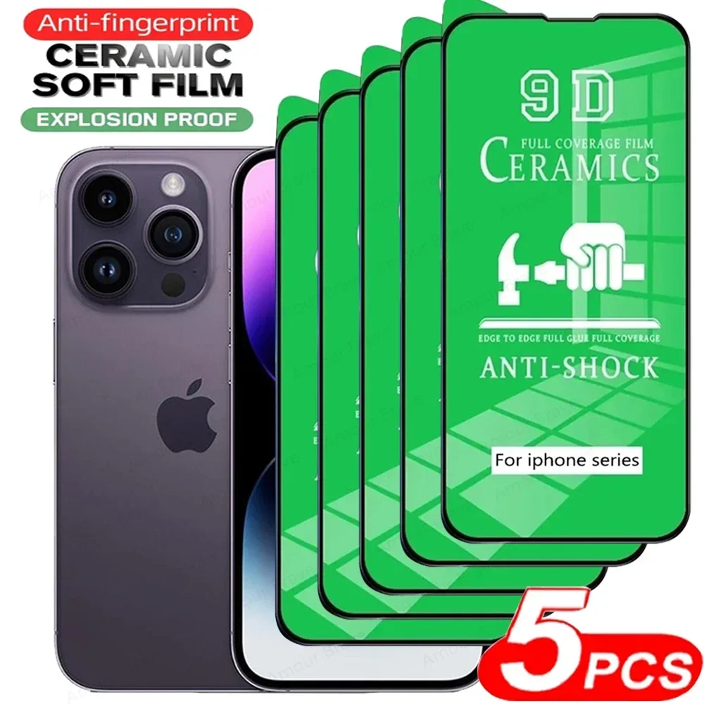 5Pcs HD Ceramic Film For IPhone 14 13 12 11 Pro Max Mini XS XR 7 8 Plus Screen Protector For IPhone 14 Pro Max Not Glass Film
5Pcs HD Ceramic Film For IPhone 14 13 12 11 Pro Max Mini XS XR 7 8 Plus Screen Protector For IPhone 14 Pro Max Not Glass Film