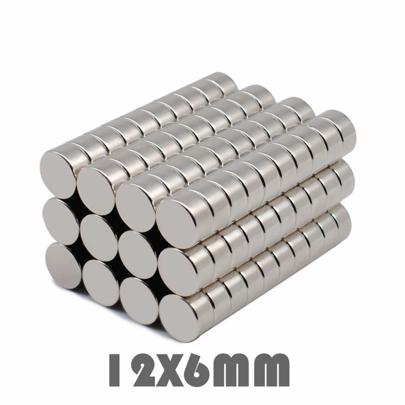 

10 Pcs 12x6 mm Magnet N35 Super Powerful Neodymium magnets Small Round Magnetic Imanes Aimant Disc 12*6mm Standard size Magnets