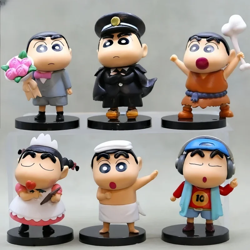 Новинка 9 см, Аниме фигурки Crayon Shin-Chan, Коллекционная модель, украшение для автомобиля, настольное оформление
Новинка 9 см, Аниме фигурки Crayon Shin-Chan, Коллекционная модель, украшение для автомобиля, настольное оформление