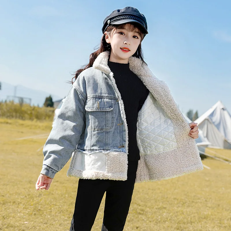 Boy Winter Jacket Girls Coat Girls Clip Cotton Padded Thickened Denim Jacket Fall and Winter 2023 New Children Jacket Boy
Boy Winter Jacket Girls Coat Girls Clip Cotton Padded Thickened Denim Jacket Fall and Winter 2023 New Children Jacket Boy