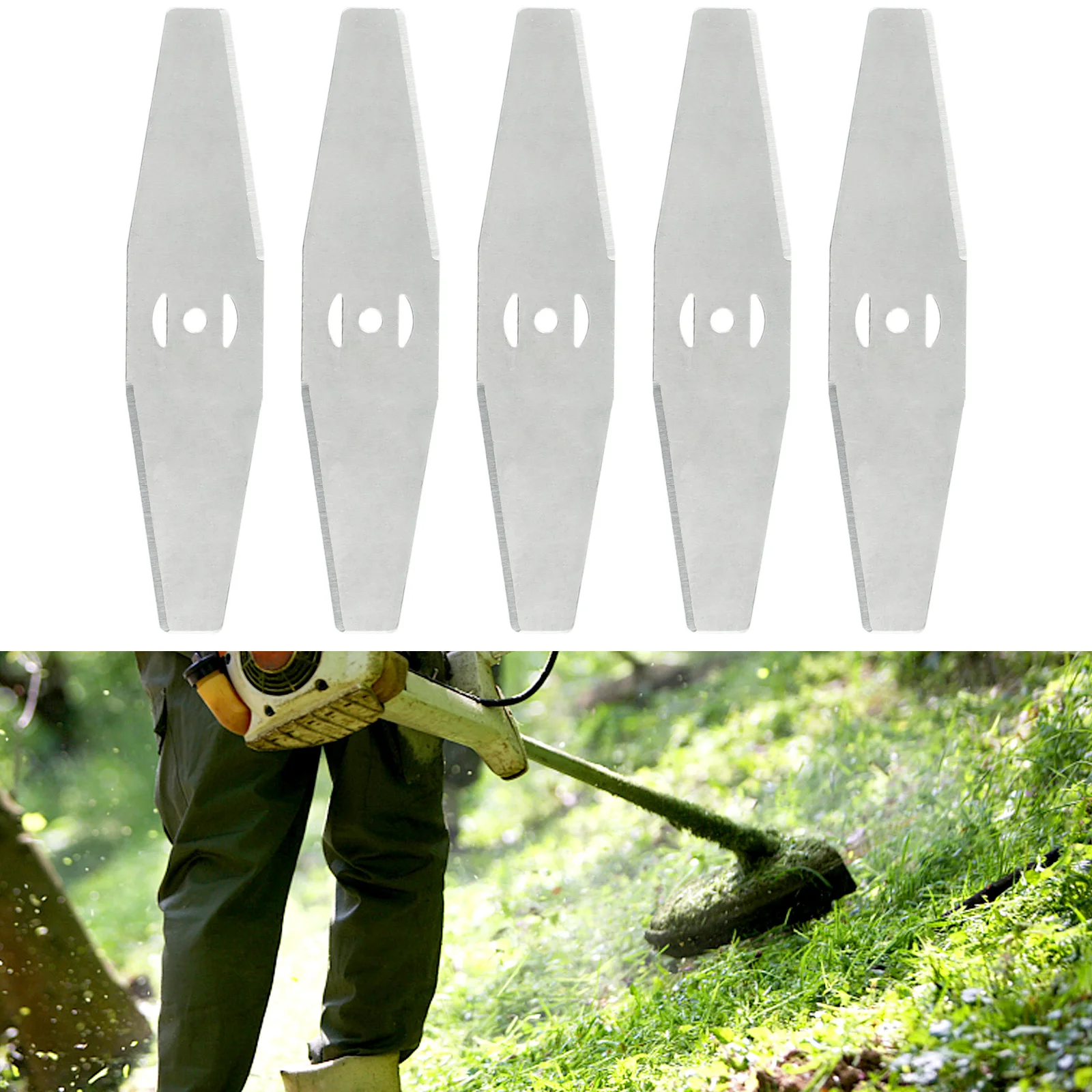 Trimmer Lawn Mower Blade Tool 5 Pcs Accessories Fittings Garden Grass Spare Parts Strimmer String Length 150mm
Trimmer Lawn Mower Blade Tool 5 Pcs Accessories Fittings Garden Grass Spare Parts Strimmer String Length 150mm
