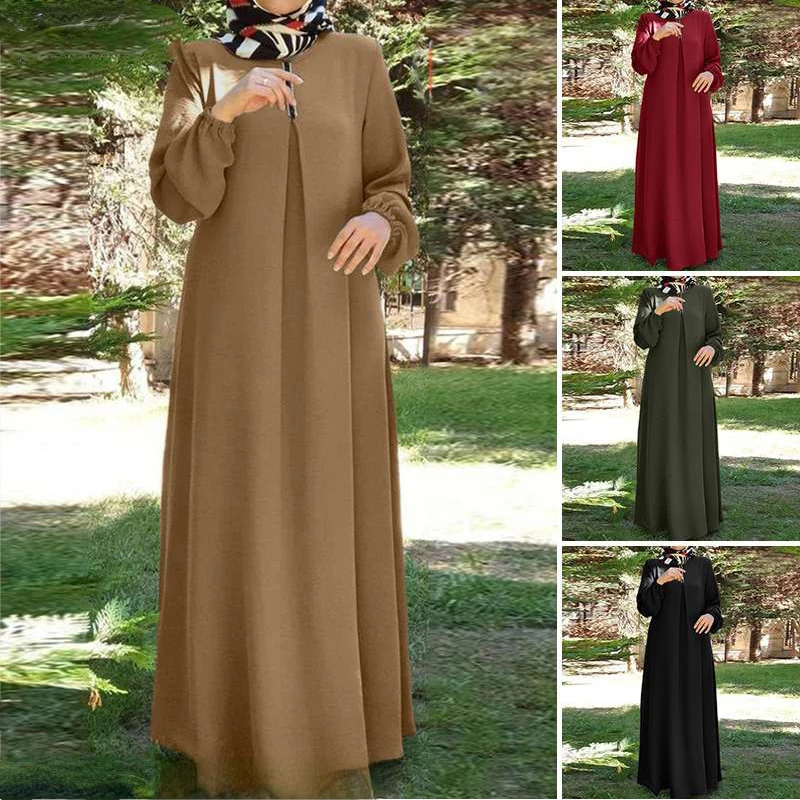 2023 Autumn New Muslim Woman Dress Plus Size Kebaya Fashion Abaya Loose Long Sleeve Round Neck Robe Solid Color Islamic Dresses
2023 Autumn New Muslim Woman Dress Plus Size Kebaya Fashion Abaya Loose Long Sleeve Round Neck Robe Solid Color Islamic Dresses