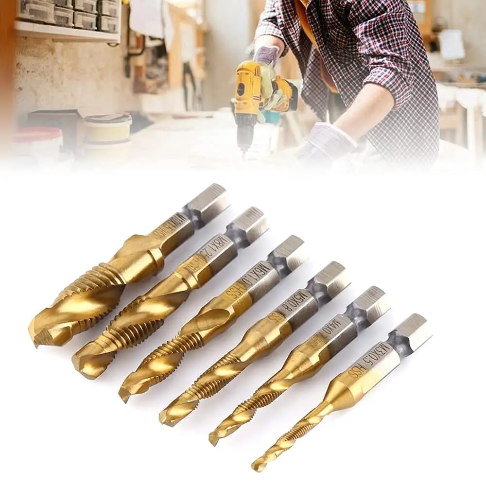6pcs Woodworking Bit Set, Replacement Hex Shank, Spiral Twist Bits for Metal/Aluminum Iron/Copper Plate/Wood Woodworking
6pcs Woodworking Bit Set, Replacement Hex Shank, Spiral Twist Bits for Metal/Aluminum Iron/Copper Plate/Wood Woodworking