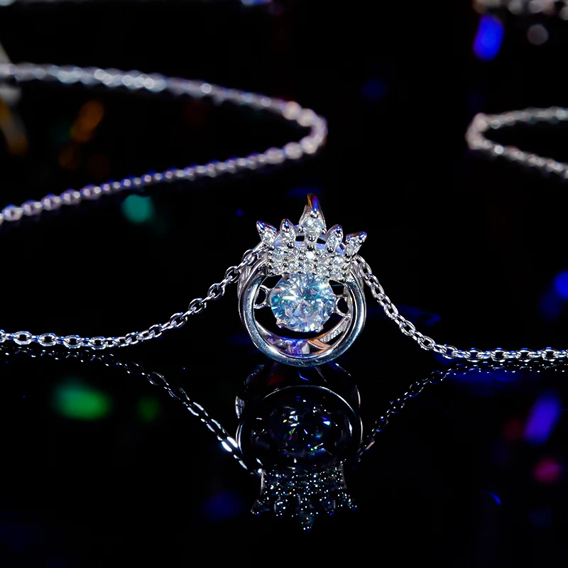 Luxury 925 Sterling Silver Crown Beating Necklace Cubic Zirconia Diamond Female Fashion Personality Anniversary Fine Jewelry New
Luxury 925 Sterling Silver Crown Beating Necklace Cubic Zirconia Diamond Female Fashion Personality Anniversary Fine Jewelry New