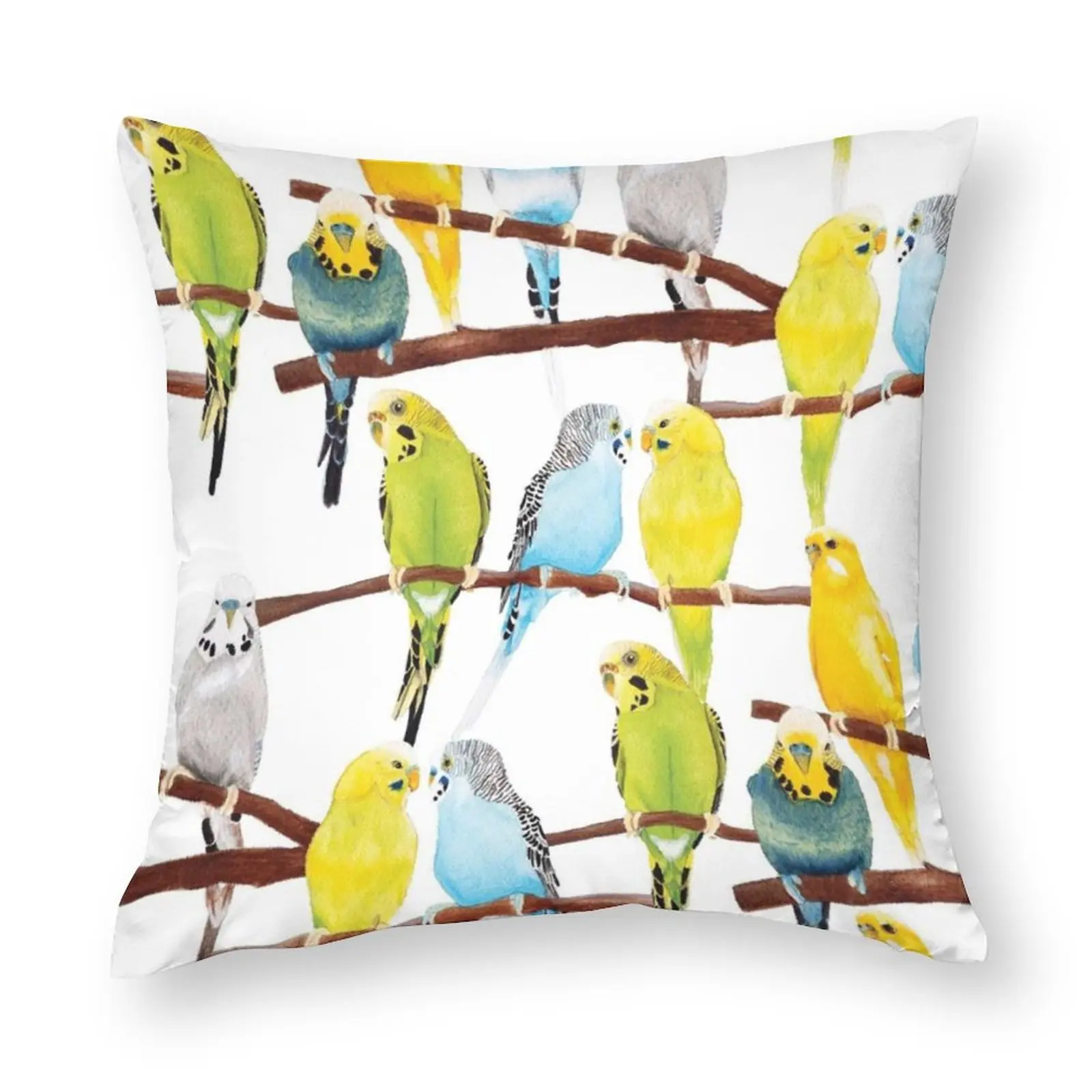 Budgie Pattern Watercolour Pillow Case Parrot Spring Decorative Pillowcase Polyester Cushion Zipper Cover
Budgie Pattern Watercolour Pillow Case Parrot Spring Decorative Pillowcase Polyester Cushion Zipper Cover