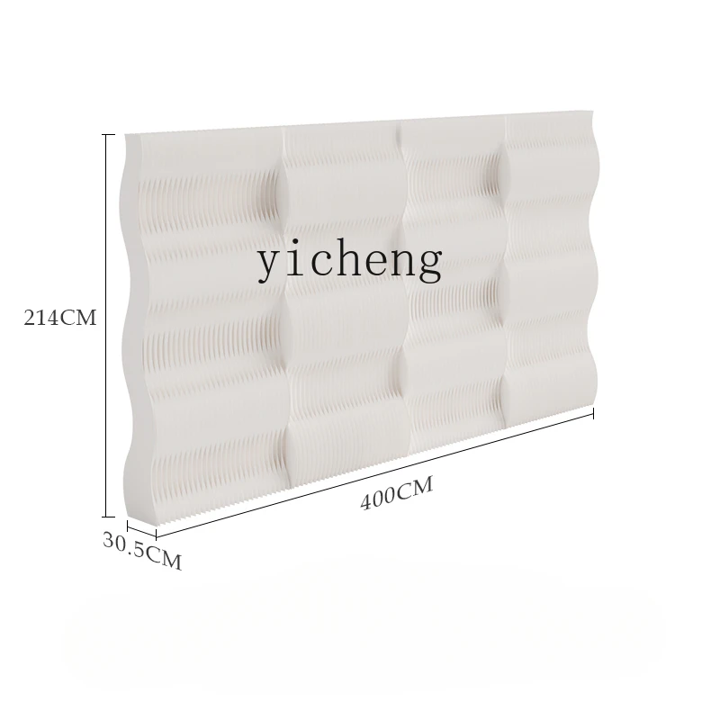 

Tqh Partition Screens Office Entrance Partition Light Paper Wall Baffle Mobile Partition