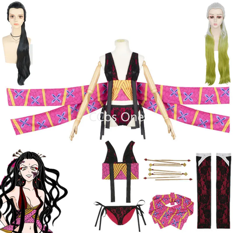 Demon Slayers Anime Kimetsu No Yaiba Daki Cosplay Costume Headwear Sexy Uniform Girls Women Halloween Carnival Clothes
Demon Slayers Anime Kimetsu No Yaiba Daki Cosplay Costume Headwear Sexy Uniform Girls Women Halloween Carnival Clothes