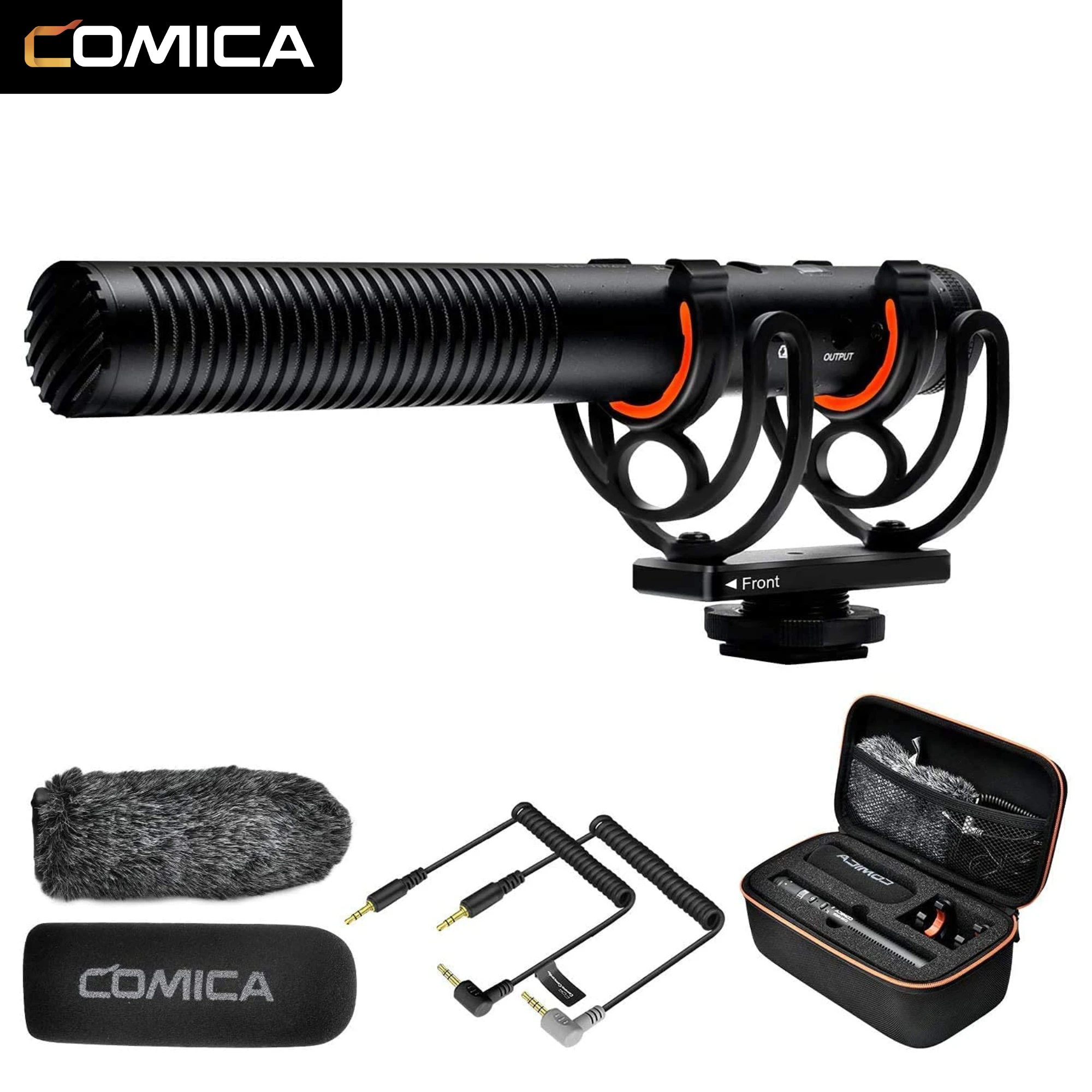 

Comica Shotgun Microphone, CVM-VM20 Professional Super Cardioid Video Microphone with Shock Mount, for Smartphone/DSLR Camera