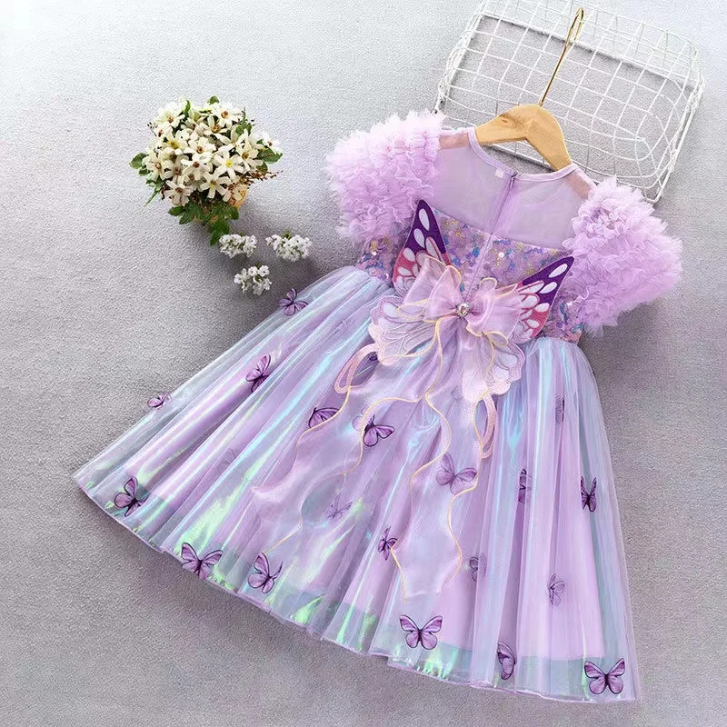 2024 Summer New Girls Butterfly Wings Sequin Splice Dress Children Performance Dress Baby Bubble Sleeve Princess Dress
2024 Summer New Girls Butterfly Wings Sequin Splice Dress Children Performance Dress Baby Bubble Sleeve Princess Dress