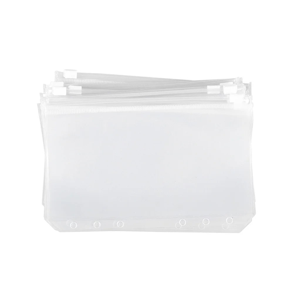 

Plastic Binder Clear File Folders Zipper Organizer Folder A6 Envelope Pouches Cash Pouch Envelopes Budget Document Money Pocket