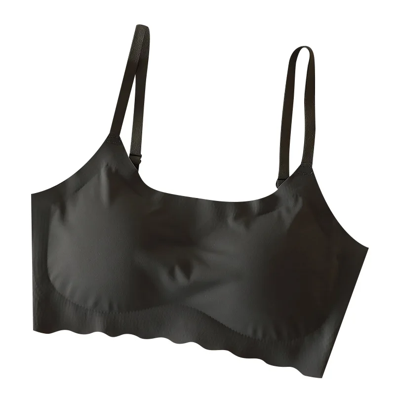 Soutien-gorge sans couture pour femmes, sous-vêtements Ice InjglaPush Up, lingerie, haut de nuit, bralette rembourrée, sans anneau en acier 6