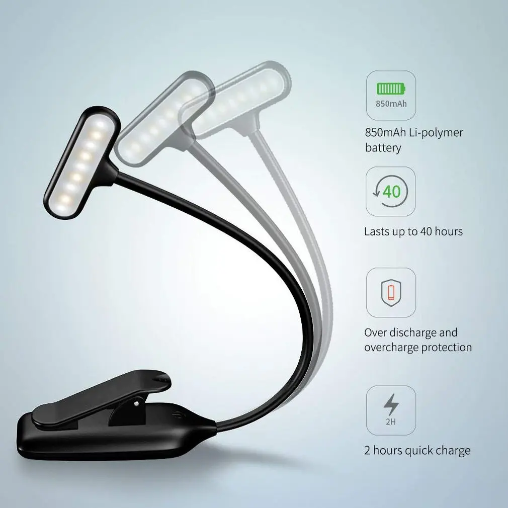 Rechargeable LED USB Book Light Reading Light Flexible Book Lamp Dimmer Clip Table Desk Lamp Portable Clip Light
Rechargeable LED USB Book Light Reading Light Flexible Book Lamp Dimmer Clip Table Desk Lamp Portable Clip Light