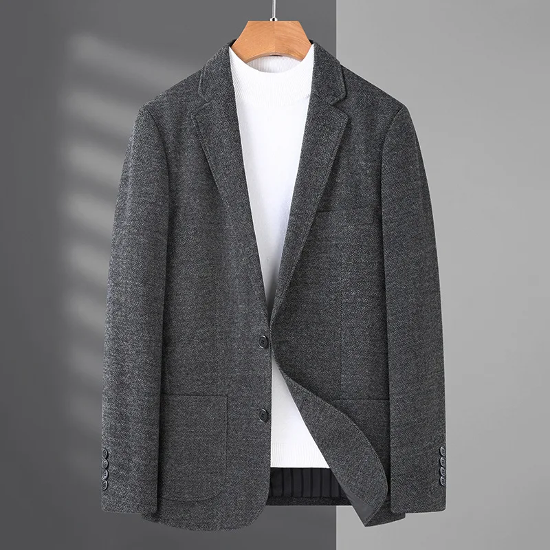 

5885-мужской деловой костюм для отдыха на весну и осень, Корейская версия, стандартная ветровка, трендовая облегающая мужская куртка