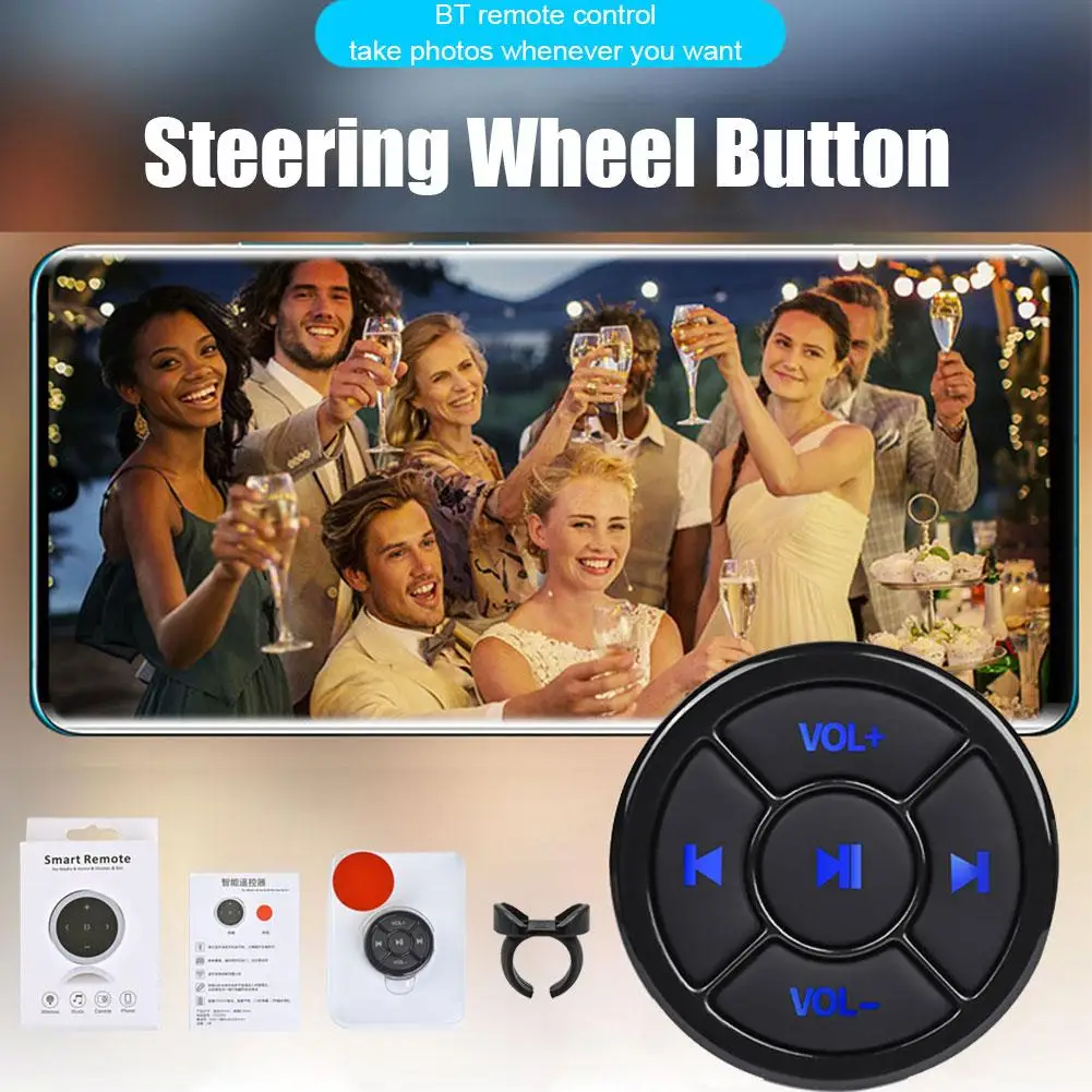 Wireless Bluetooth-compatible Media Button Remote Controller For Car Motorcycle Bike Steering Wheel 5 Keys Car DVD Music Pl A9X0
Wireless Bluetooth-compatible Media Button Remote Controller For Car Motorcycle Bike Steering Wheel 5 Keys Car DVD Music Pl A9X0
