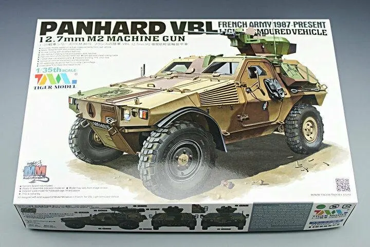 

Tiger Model 1/35 4619 French Army PANHARD VBL 12.7mm M2 MG Armored Vehicle