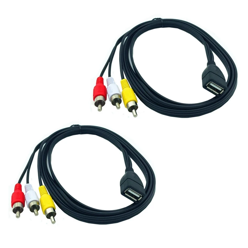 2x1,5 м USB A мама к 3 Rca Phono Av кабель свинцовый ПК Tv Aux аудио видео адаптер 
2x1,5 м USB A мама к 3 Rca Phono Av кабель свинцовый ПК Tv Aux аудио видео адаптер