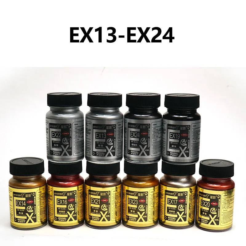 60ml EX13~EX24 Drawing Oil Based Metallic Color Paint Coating DIY Handcraft Military Car Ship Tank Doll Building Tool
60ml EX13~EX24 Drawing Oil Based Metallic Color Paint Coating DIY Handcraft Military Car Ship Tank Doll Building Tool