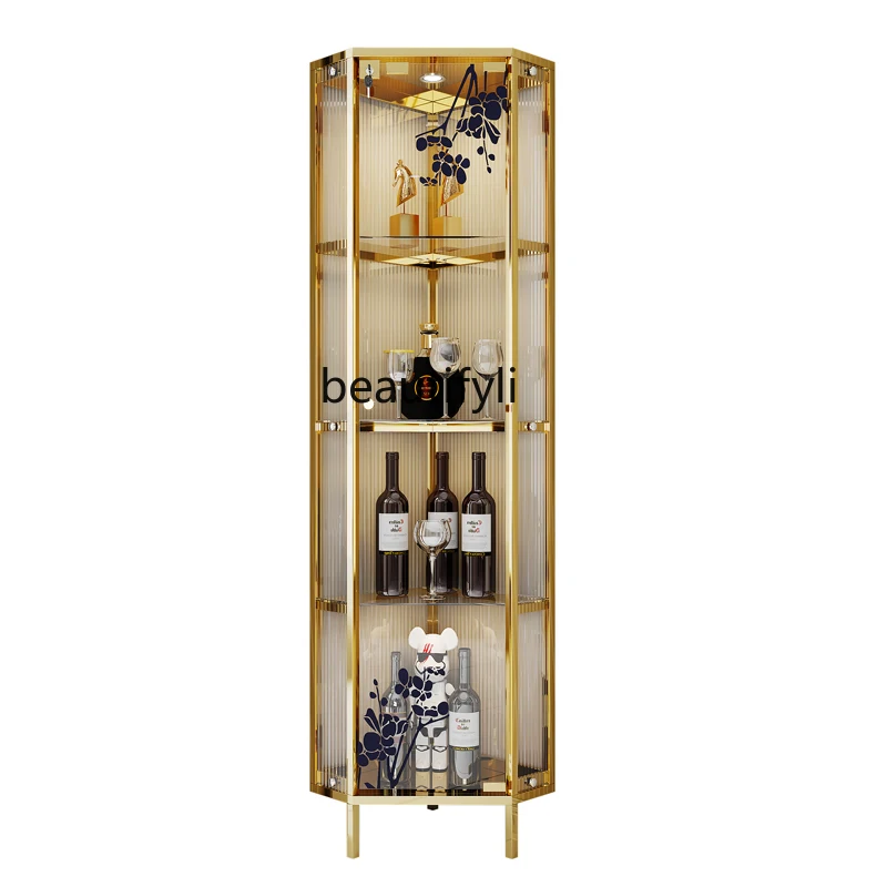 Tempered Glass Wine Cabinet Modern Simple and Light Luxury Living Room Triangle Display Cabinet Home Wall Sideboard Cabinet
Tempered Glass Wine Cabinet Modern Simple and Light Luxury Living Room Triangle Display Cabinet Home Wall Sideboard Cabinet