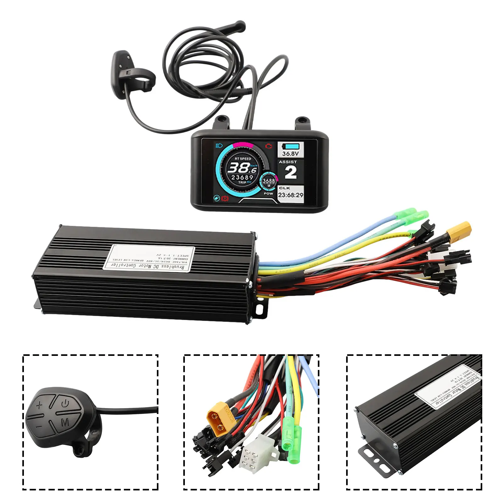 24V-48V 750W 1000W 30A Electric Bike Controller Display Kit 3-Mode Sine Wave Controller With Ukc-1 LCD Display Ebike Parts
24V-48V 750W 1000W 30A Electric Bike Controller Display Kit 3-Mode Sine Wave Controller With Ukc-1 LCD Display Ebike Parts