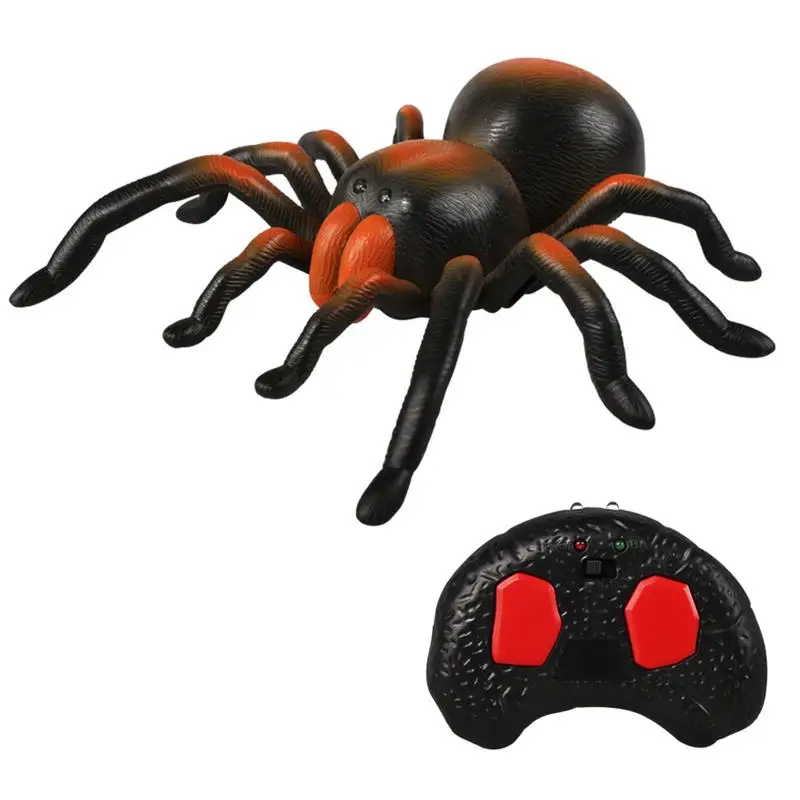 

Remote Control Spider With Light-Up Eyes Halloween Toy Electronic Animal Toys And Playsets Spooky Haunted House Graveyard Garden