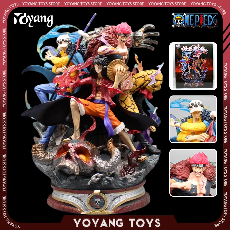 33cm One Piece Anime Figure Three Captains Figurine Luffy Eustass Kid Trafalgar D. Water Law Figures Collectble Decor Models Toy 
33cm One Piece Anime Figure Three Captains Figurine Luffy Eustass Kid Trafalgar D. Water Law Figures Collectble Decor Models Toy
