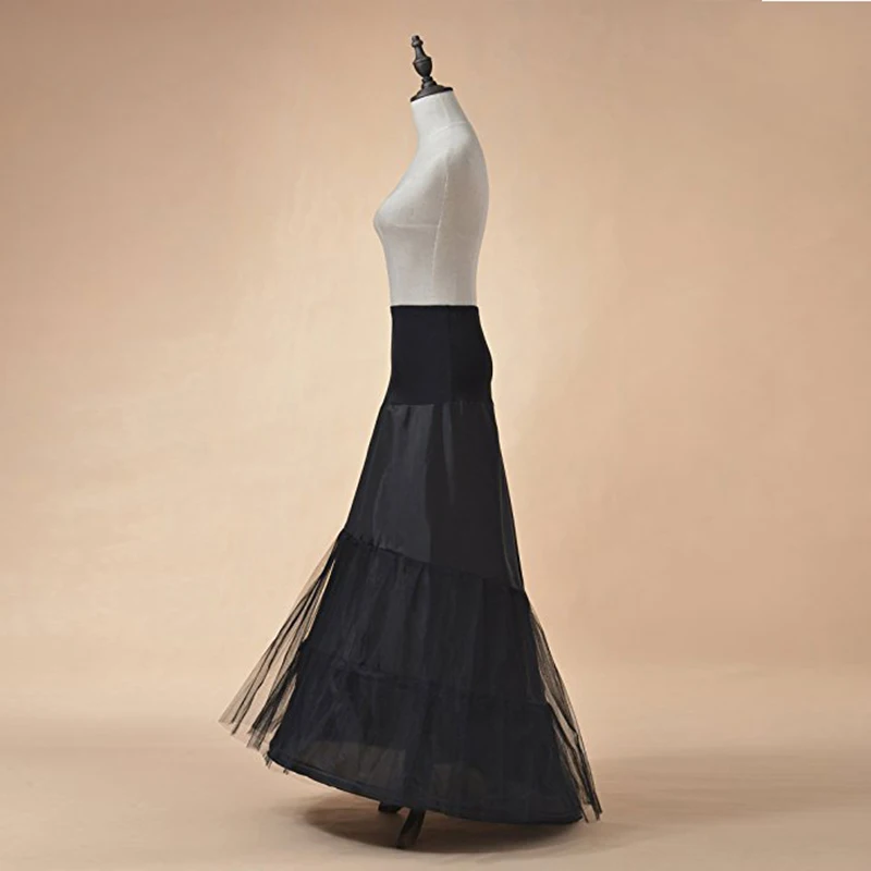 Black White 2 Hoops Mermaid Wedding Petticoats Tulle Underskirt Crinoline Long Bridal Petticoats Wedding Accessories
Black White 2 Hoops Mermaid Wedding Petticoats Tulle Underskirt Crinoline Long Bridal Petticoats Wedding Accessories
