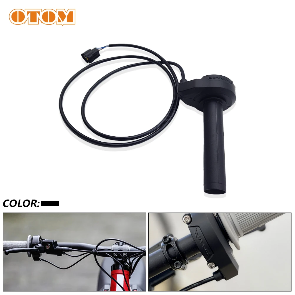 

OTOM For SURRON Light Bee S X Motorcycle Throttle Turn Grip About Sur-Ron 7/8" Handlebar Electronic Throttle Handle Pull Cable