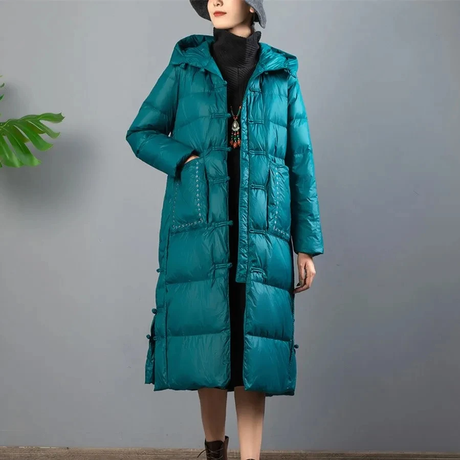 2023 New Winter Hooded Oversized Puffer Jacket Women Ultra Light Warm Thick Belted 90 White Duck Down Coat Waterproof Parkas
2023 New Winter Hooded Oversized Puffer Jacket Women Ultra Light Warm Thick Belted 90 White Duck Down Coat Waterproof Parkas