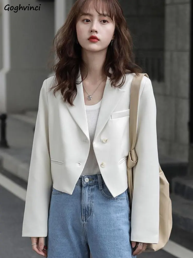 Blazers for Women Single Breasted Long Sleeve Spring White Simple Leisure Office Lady Trendy Females Streetwear Ulzzang Loose
Blazers for Women Single Breasted Long Sleeve Spring White Simple Leisure Office Lady Trendy Females Streetwear Ulzzang Loose
