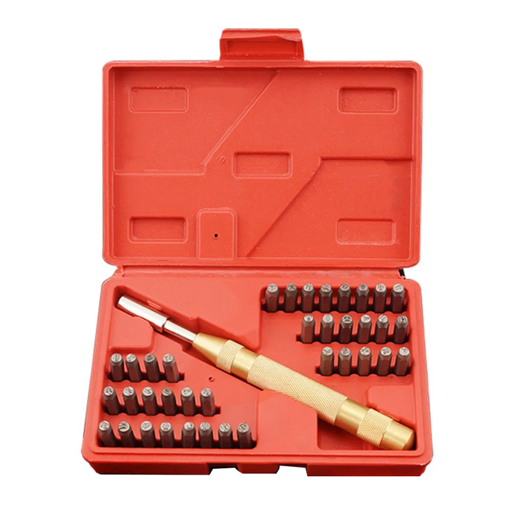 38pcs Auto Stamp Punching Tool Number Capital Letter Stamp Steel Metal For Marking Numbering Automobile Bicycle Manual Tools
38pcs Auto Stamp Punching Tool Number Capital Letter Stamp Steel Metal For Marking Numbering Automobile Bicycle Manual Tools