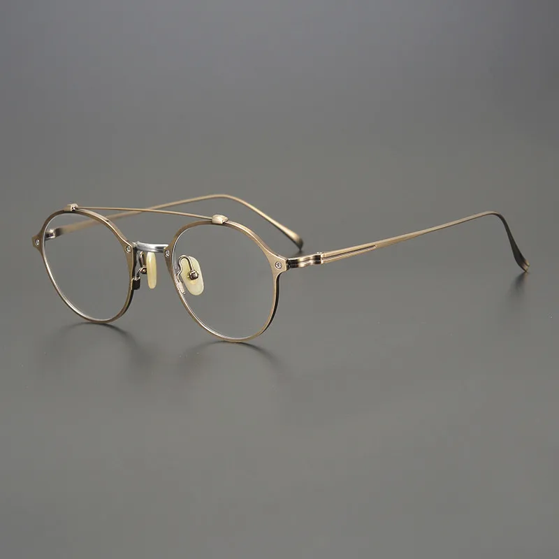 Double Beam Ultra-Light Eyeglasses Japanese Handmade Square Titanium Male Female Myopia Prescription Optics Glasses Frame
Double Beam Ultra-Light Eyeglasses Japanese Handmade Square Titanium Male Female Myopia Prescription Optics Glasses Frame