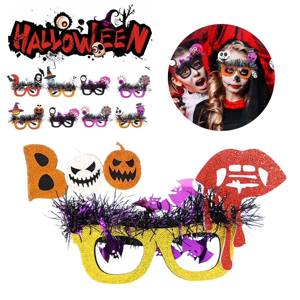 Halloween Glasses Frame Novelty Party Eyeglasses Pumpkin Spider Bat Skull Witch Eyeball Eyewear Kids Adults Party Cosplay Props
Halloween Glasses Frame Novelty Party Eyeglasses Pumpkin Spider Bat Skull Witch Eyeball Eyewear Kids Adults Party Cosplay Props
