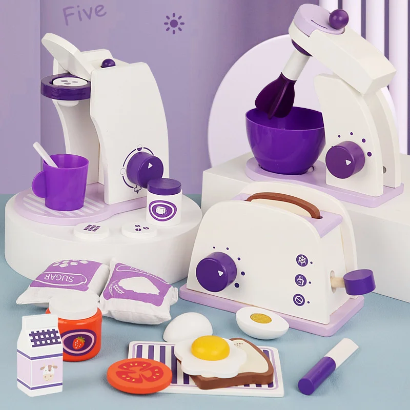 Wooden Toys Kitchen Pretend Play House Toy Simulation Toaster Machine Coffee Machine Food Mixer Kids Girls Early Education Gift
Wooden Toys Kitchen Pretend Play House Toy Simulation Toaster Machine Coffee Machine Food Mixer Kids Girls Early Education Gift