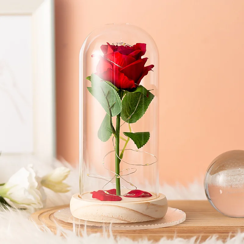 Eternal Gift Imitation Flower Glass Cover Imitation Rose Glass Cover Christmas Valentine's Day Decoration Family Decoration
Eternal Gift Imitation Flower Glass Cover Imitation Rose Glass Cover Christmas Valentine's Day Decoration Family Decoration