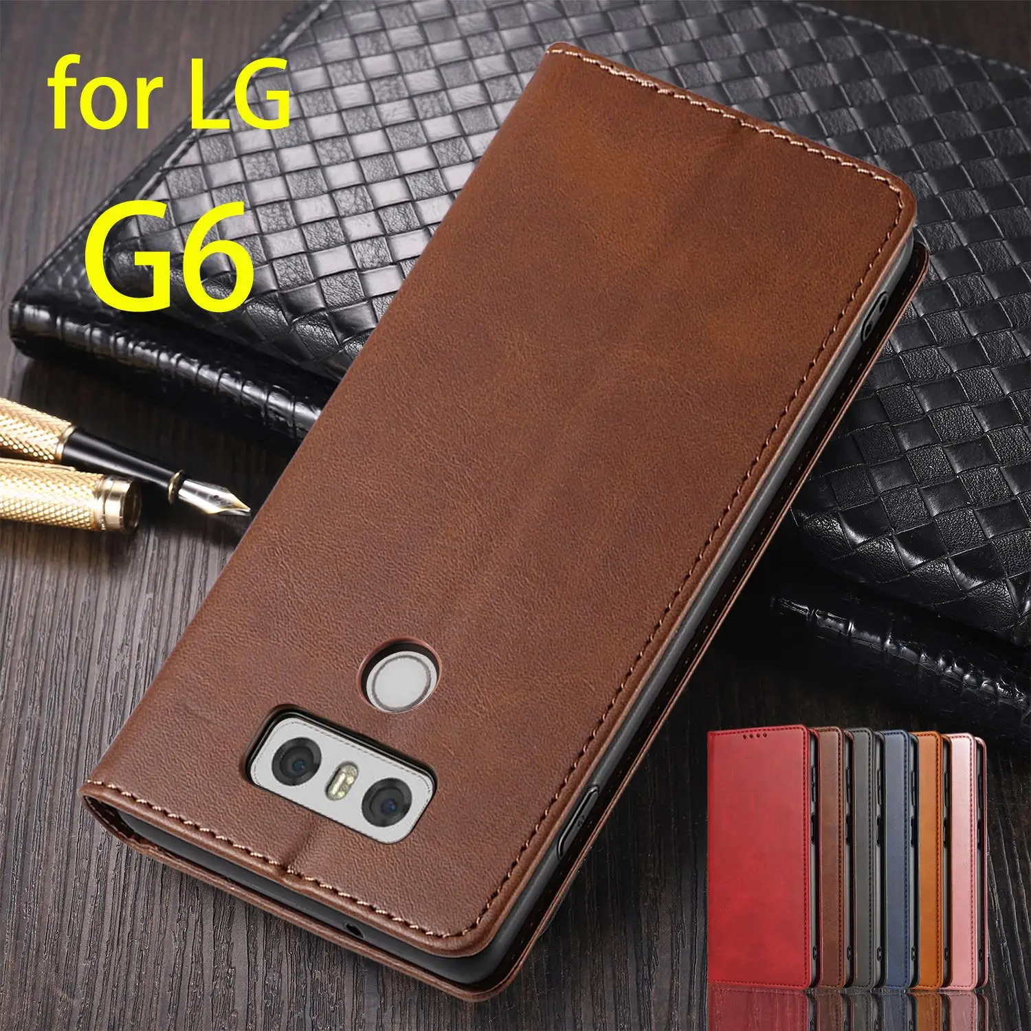

Кожаный чехол для LG G6, флип-кейс, держатель для карт, кобура, магнитный Привлекательный чехол для LG G6, кошелек, чехол, чехлы, Coque
