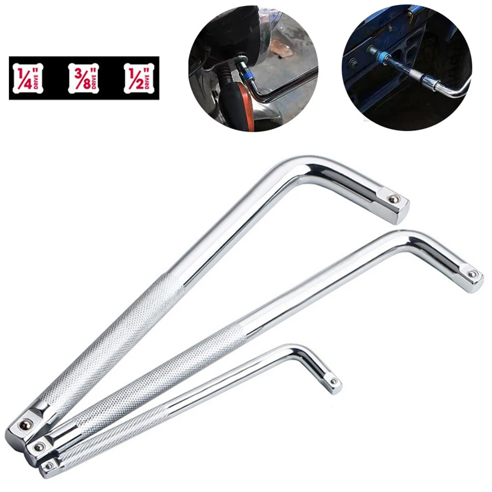 3pcs Extension L-Type Shaped Socket Wrench Double End Non-Slip Knurl Handle Socket Bent Bar 1/2 1/4 3/8 Wrench Hand Tools
3pcs Extension L-Type Shaped Socket Wrench Double End Non-Slip Knurl Handle Socket Bent Bar 1/2 1/4 3/8 Wrench Hand Tools