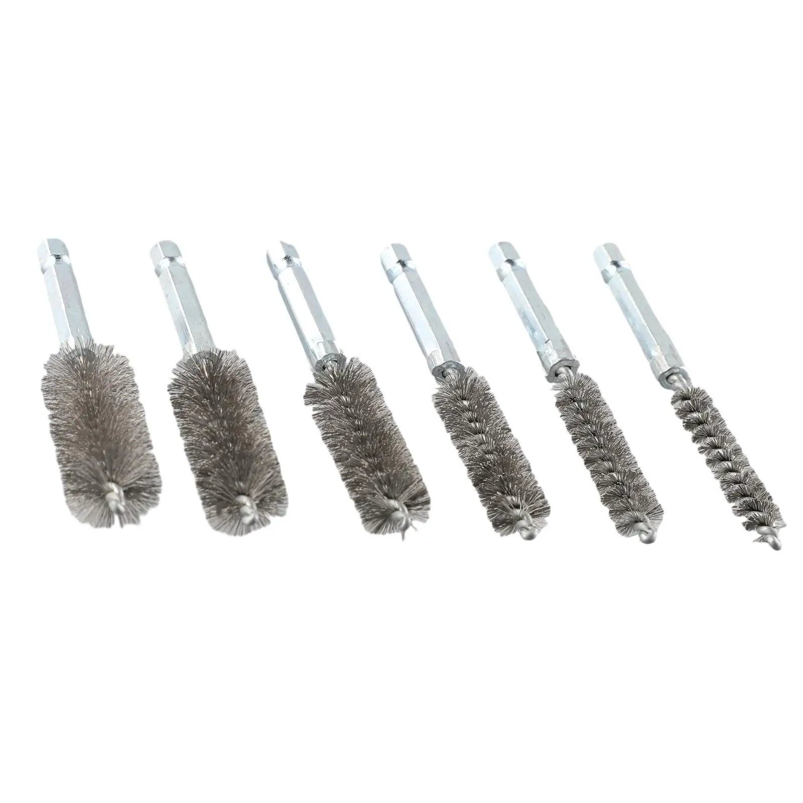 6Pcs 8/10/12/15/17/19mm Drilling Wire Brush Stainless Steel Cleaning Brushes For Impact Drill Machinery Washing Tool
6Pcs 8/10/12/15/17/19mm Drilling Wire Brush Stainless Steel Cleaning Brushes For Impact Drill Machinery Washing Tool