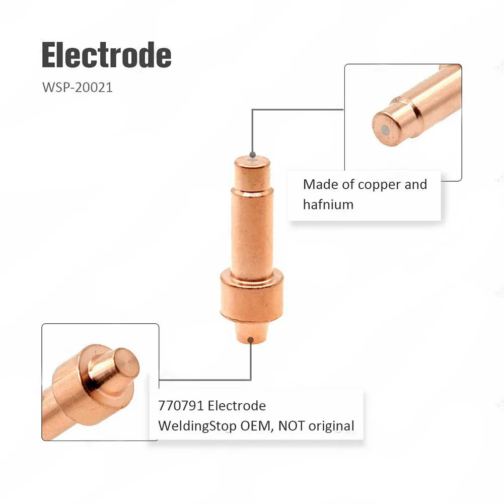 XT12R/XT30R/XT40R Plasma Electrode Tips 10pcs 770791 770797 Durable For Hobart 40i WSP-20021 Durable High Quality
XT12R/XT30R/XT40R Plasma Electrode Tips 10pcs 770791 770797 Durable For Hobart 40i WSP-20021 Durable High Quality