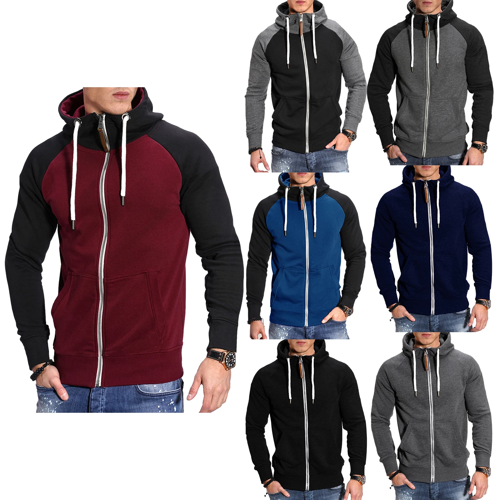 Men’s Full Zip Hoodies Fashion Long Sleeve Classic Fit Hooded Sweatshirts Fall Winter Jackets
Men’s Full Zip Hoodies Fashion Long Sleeve Classic Fit Hooded Sweatshirts Fall Winter Jackets