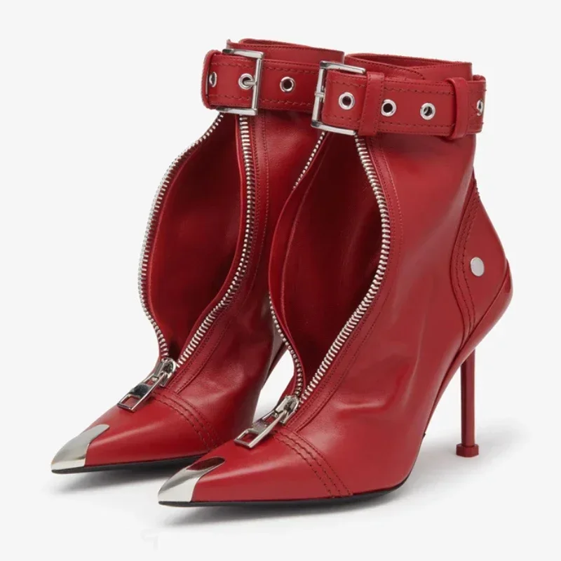 Autumn New 2023 Women Red Ankle Boots Elegant British Style High Heels Fashion Pointed Iron Zipper Sexy Designer Shoes , Size 43
Autumn New 2023 Women Red Ankle Boots Elegant British Style High Heels Fashion Pointed Iron Zipper Sexy Designer Shoes , Size 43