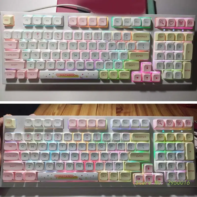 146 Keys/Set XDA Macaron Theme PBT Dye Subbed KeyCaps For Cherry MX Switch GMMK Pro Mechanical Keyboard Minimalist White Keyca
146 Keys/Set XDA Macaron Theme PBT Dye Subbed KeyCaps For Cherry MX Switch GMMK Pro Mechanical Keyboard Minimalist White Keyca