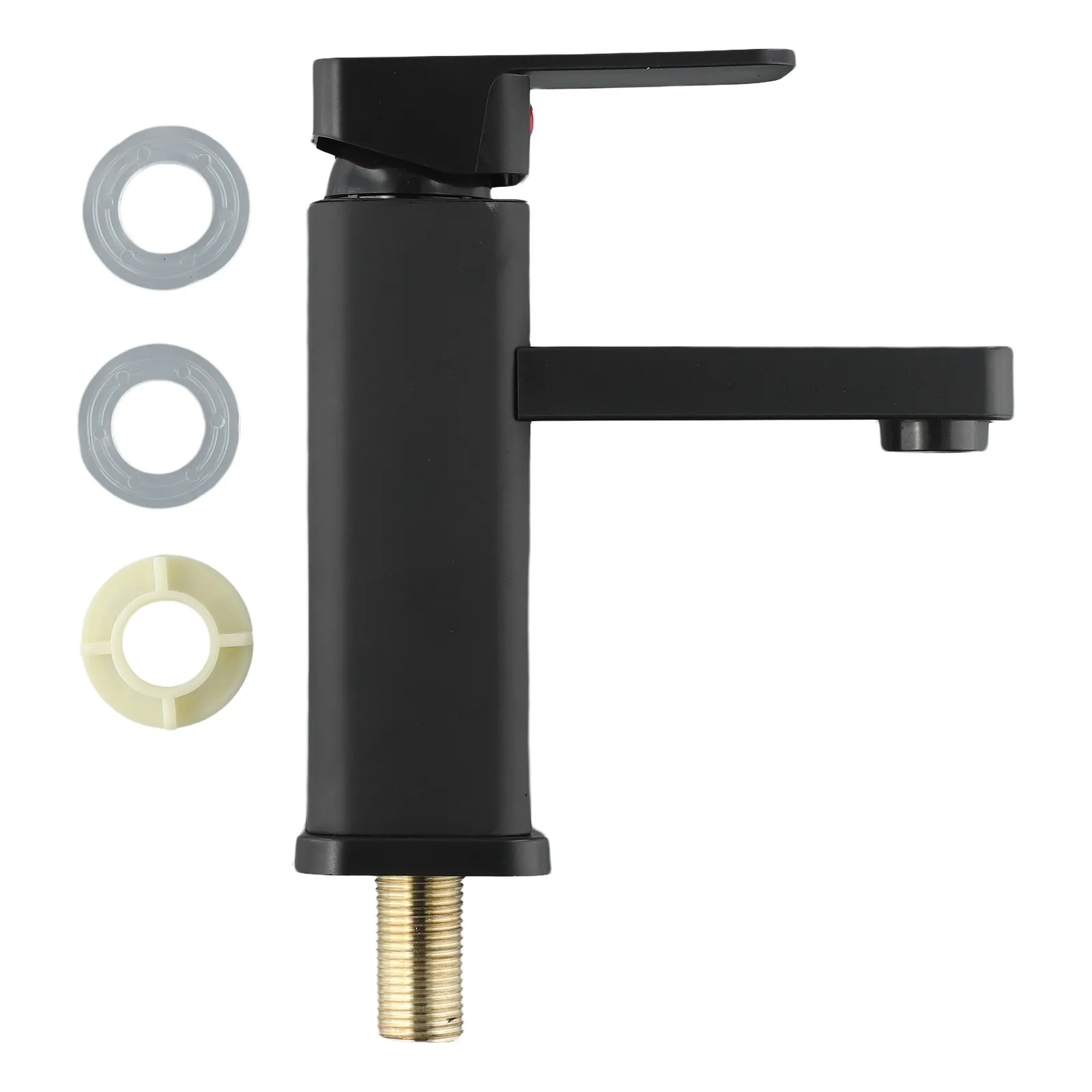 Stainless Steel Bathroom Basin Faucet Black Sink Mixer Tap Single Lever Single Cold Water Taps Deck Mounted Bathroom Accessories
Stainless Steel Bathroom Basin Faucet Black Sink Mixer Tap Single Lever Single Cold Water Taps Deck Mounted Bathroom Accessories